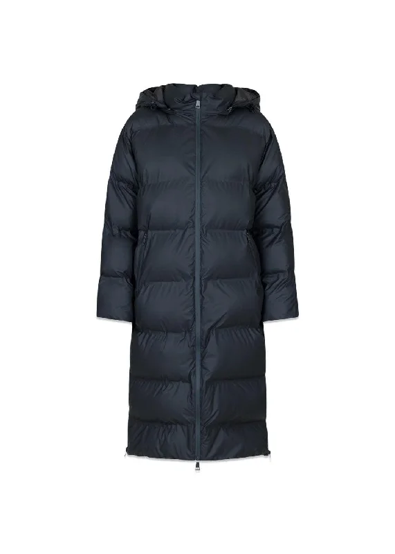 Viviana C Puffer Jacket - Antracit Knit Fabric Woven Fabric Fleece Fabric