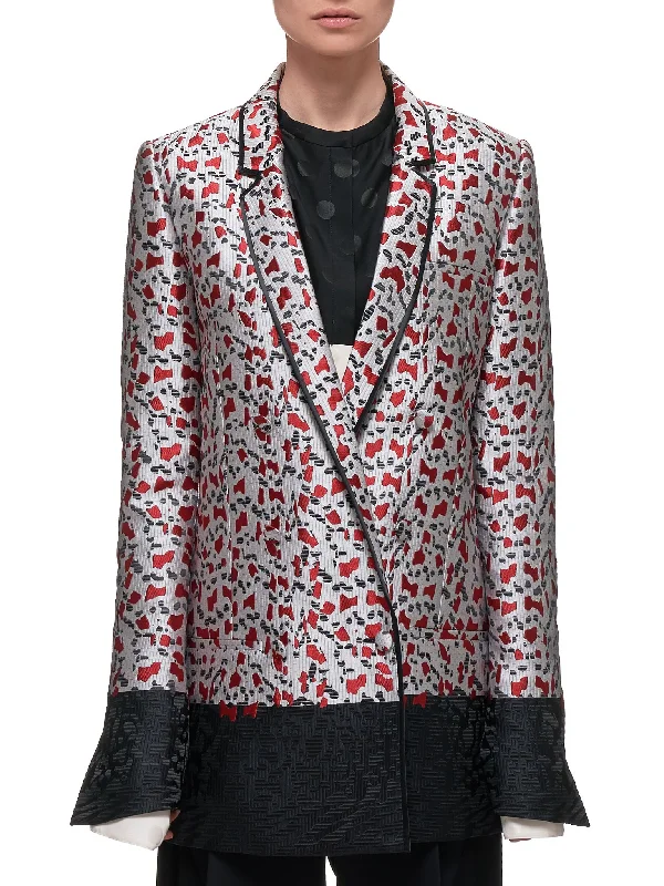 Double-Breasted Players' Jacket (194-1032-196-039-MULTI) Stand-Up Collar Roll-Neck Collar Turtle Neck Double-Breasted Players' Jacket (194-1032-196-039-MULTI) Stand-Up Collar Roll-Neck Collar Turtle Neck