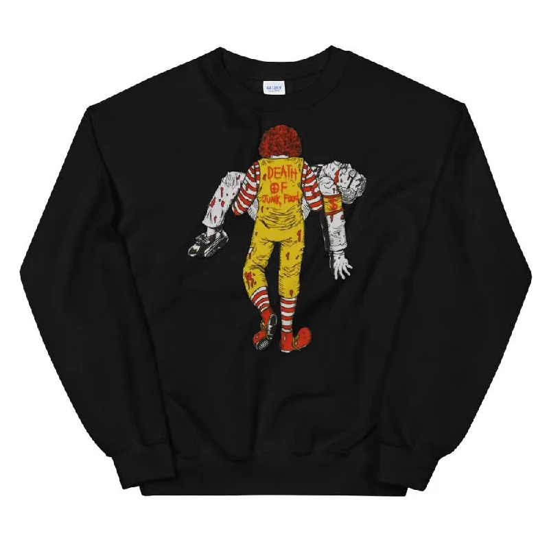 Death of Junk Food Unisex Sweatshirt Hoodie with Lining Warm Insulated