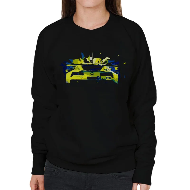 Motorsport Images Chevrolet Corvette C7 R Gavin Milner Women's Sweatshirt Hoodie with Logo Branding Identity Motorsport Images Chevrolet Corvette C7 R Gavin Milner Women's Sweatshirt Hoodie with Logo Branding Identity