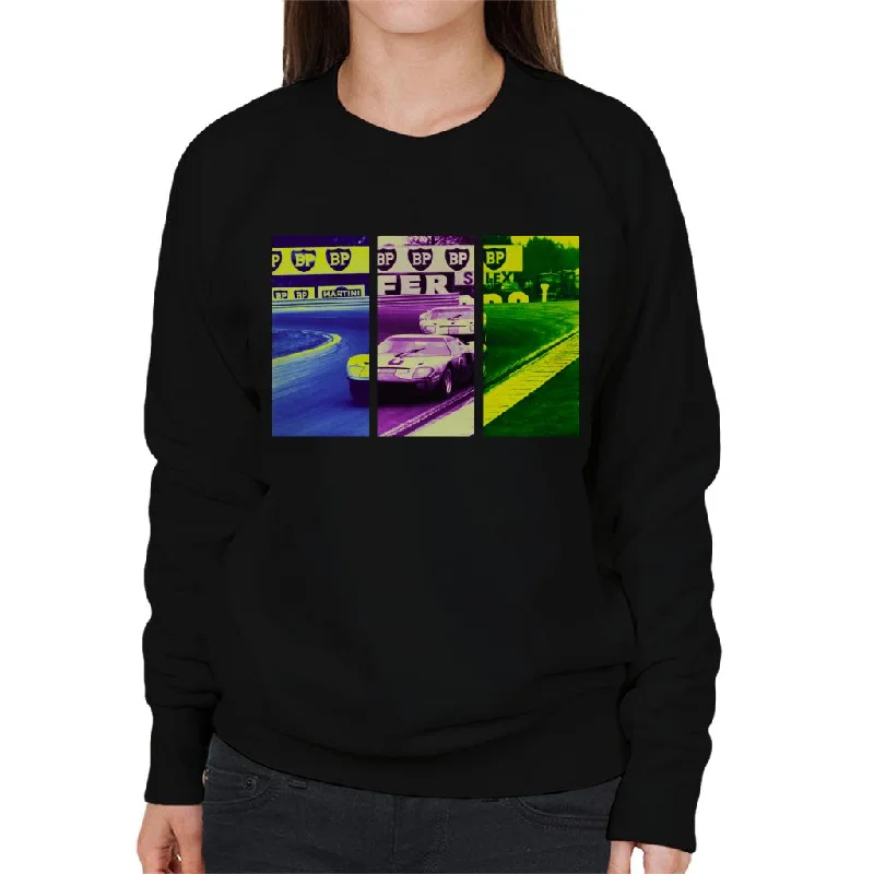 Motorsport Images Ickx Oliver Ford GT40 leads Hobbs Women's Sweatshirt Hoodie with Ribbed Hem Stretchable Secure Motorsport Images Ickx Oliver Ford GT40 leads Hobbs Women's Sweatshirt Hoodie with Ribbed Hem Stretchable Secure