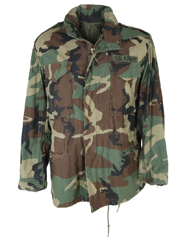 1985 Vintage US Army M81 Woodland Camouflage M65 Field Jacket - Medium Herringbone Jacket Houndstooth Jacket Plaid Jacket 1985 Vintage US Army M81 Woodland Camouflage M65 Field Jacket - Medium Herringbone Jacket Houndstooth Jacket Plaid Jacket
