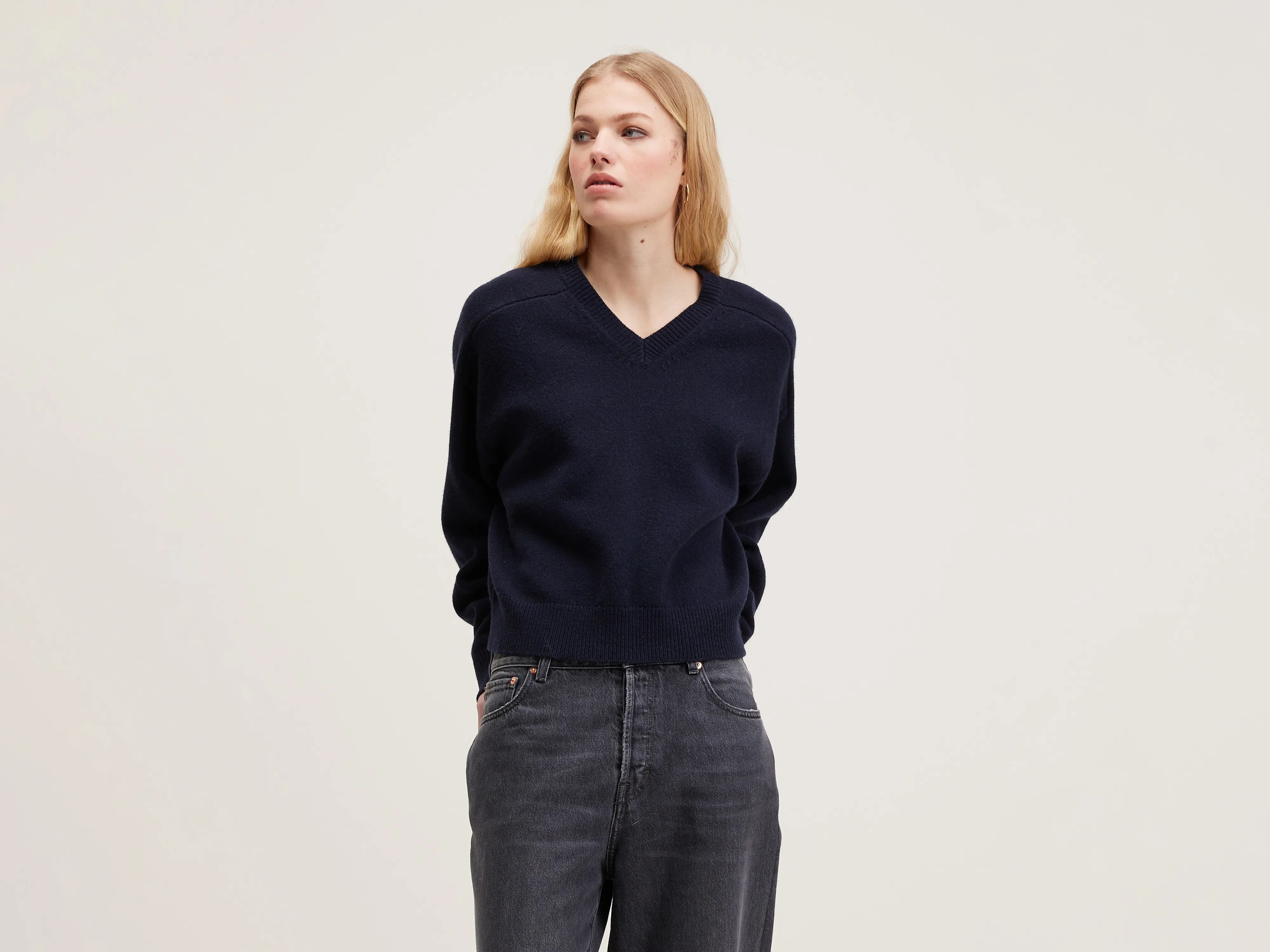 Gador boxy sweater (242 / W / AMERICA) Fitted Loose Oversized