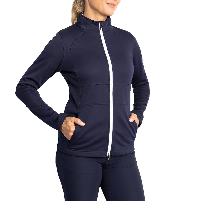Sunderland Women's Nira Thermal Panelled Fleece Water Repellent Golf Jacket - Navy Quilted Jacket Puffer Jacket Insulated Jacket Sunderland Women's Nira Thermal Panelled Fleece Water Repellent Golf Jacket - Navy Quilted Jacket Puffer Jacket Insulated Jacket