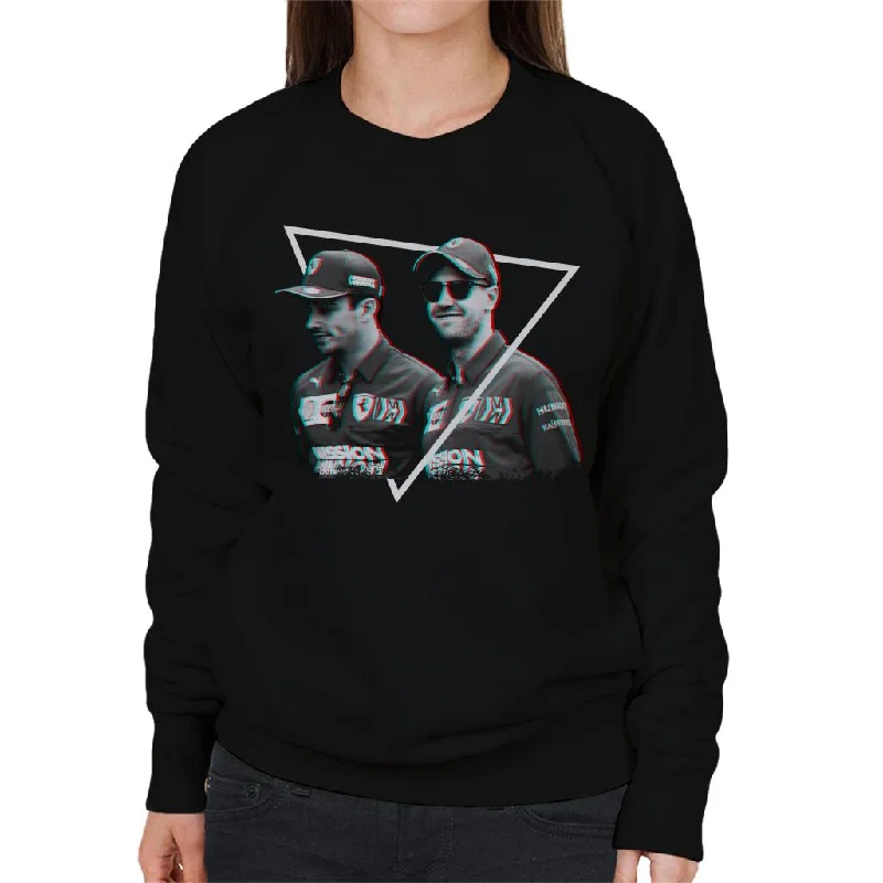 Motorsport Images Sebastian Vettel Charles Leclerc Women's Sweatshirt Hoodie with Applique Textured Unique Motorsport Images Sebastian Vettel Charles Leclerc Women's Sweatshirt Hoodie with Applique Textured Unique