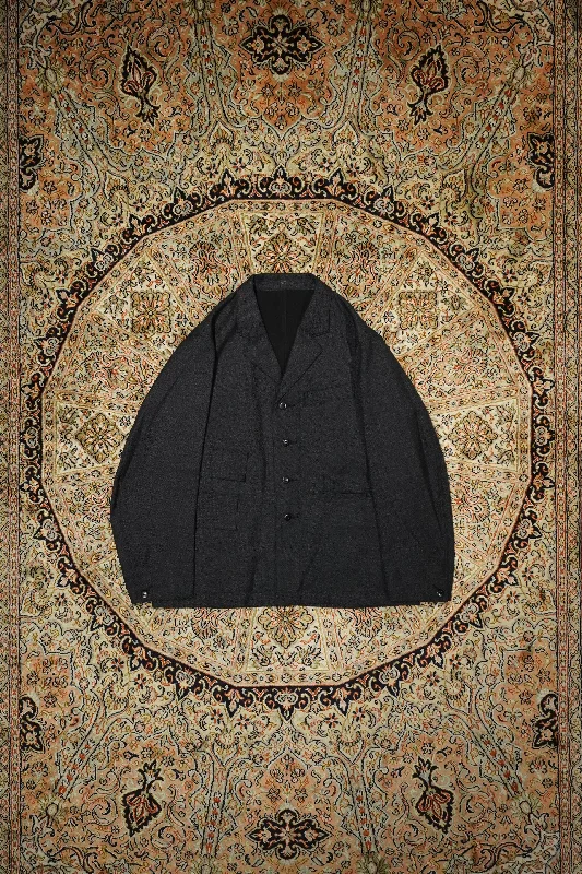 Taiga Takahashi SACK JACKET (MELANGE CHARCOAL) Lace Jacket Ribbed Jacket Sequined Jacket Taiga Takahashi SACK JACKET (MELANGE CHARCOAL) Lace Jacket Ribbed Jacket Sequined Jacket