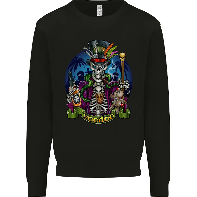 A Voodoo Skeleton Alcohol Doll Graveyard Mens Sweatshirt Jumper Hoodie with Belted Waist Structured Tailored A Voodoo Skeleton Alcohol Doll Graveyard Mens Sweatshirt Jumper Hoodie with Belted Waist Structured Tailored