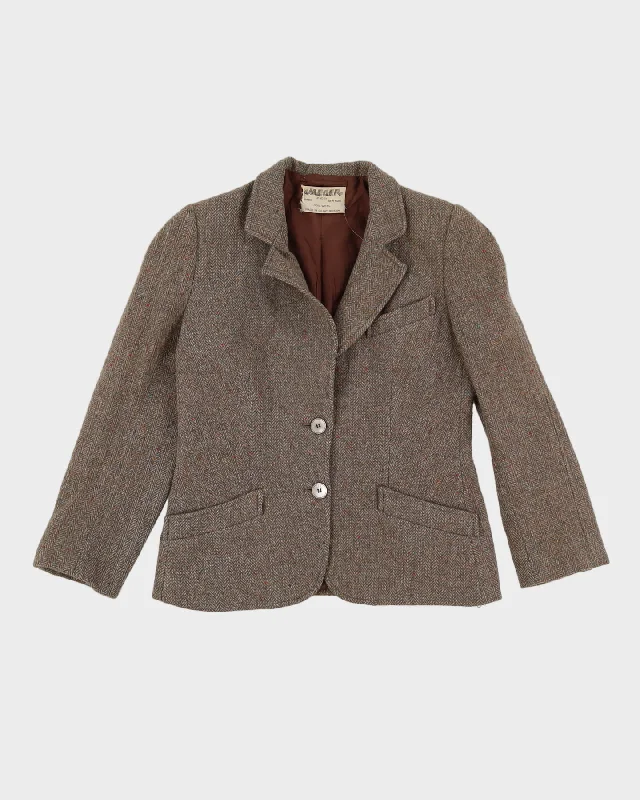 Vintage Jaeger Brown Tweed Blazer Jacket - S Rayon Fabric Velvet Fabric Corduroy Fabric Vintage Jaeger Brown Tweed Blazer Jacket - S Rayon Fabric Velvet Fabric Corduroy Fabric