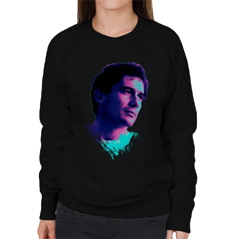 Motorsport Images Ayrton Senna Portrait Women's Sweatshirt Hoodie with Turtle Neck Cozy Winter Motorsport Images Ayrton Senna Portrait Women's Sweatshirt Hoodie with Turtle Neck Cozy Winter