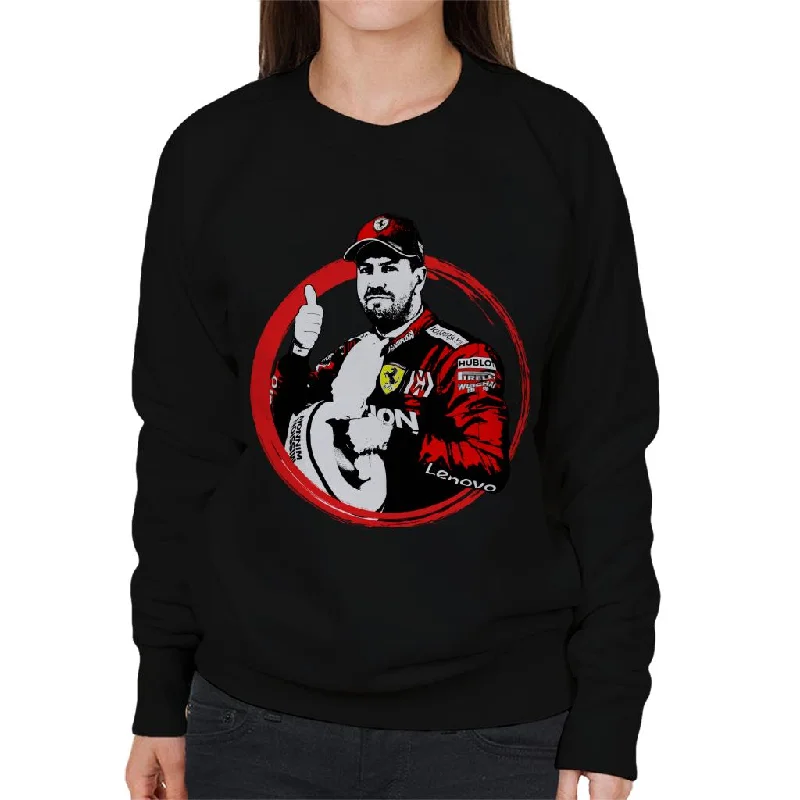 Motorsport Images Polesitter Sebastian Vettel Women's Sweatshirt Hoodie with Ribbed Cuffs Snug Fit Comfort Motorsport Images Polesitter Sebastian Vettel Women's Sweatshirt Hoodie with Ribbed Cuffs Snug Fit Comfort