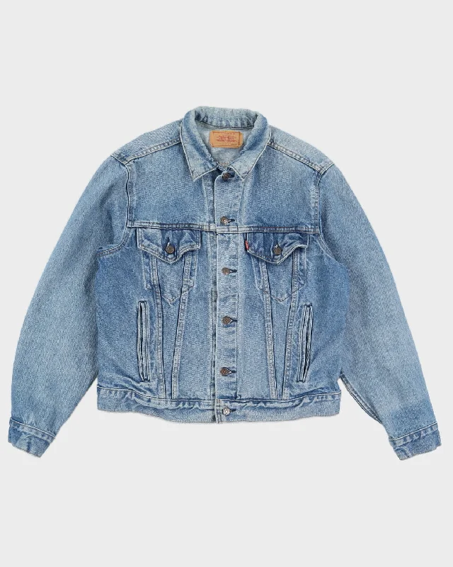 Vintage 80s Levi's Denim Trucker Jacket - L Fleece Jacket Down Jacket Feather Jacket Vintage 80s Levi's Denim Trucker Jacket - L Fleece Jacket Down Jacket Feather Jacket