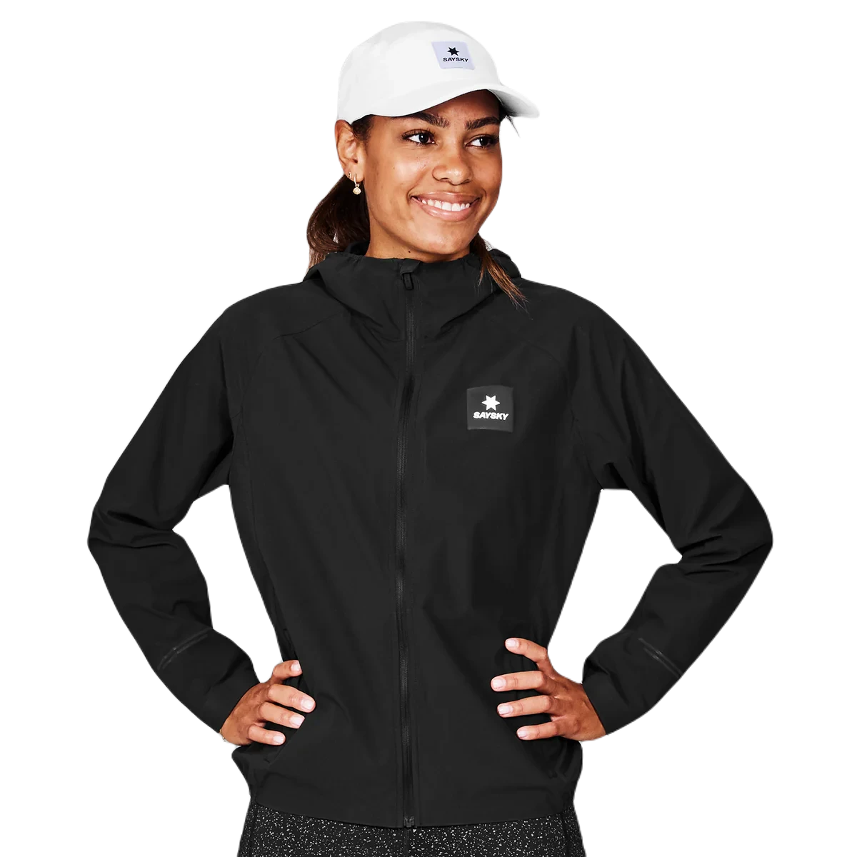 Saysky | Clean Pace Hooded Jacket | Black | Dames Fleece Jacket Down Jacket Feather Jacket Saysky | Clean Pace Hooded Jacket | Black | Dames Fleece Jacket Down Jacket Feather Jacket