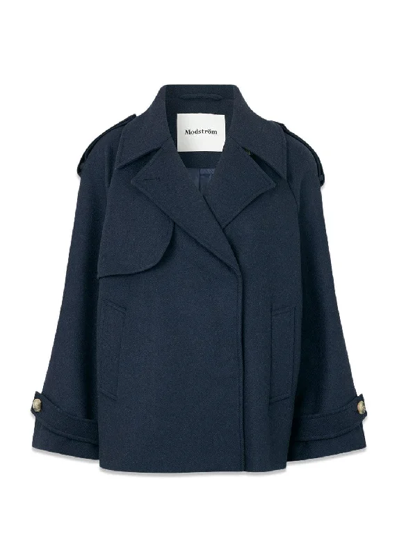 EsmundMD jacket - Navy Sky Zippered Jacket Buttoned Jacket Snapped Jacket