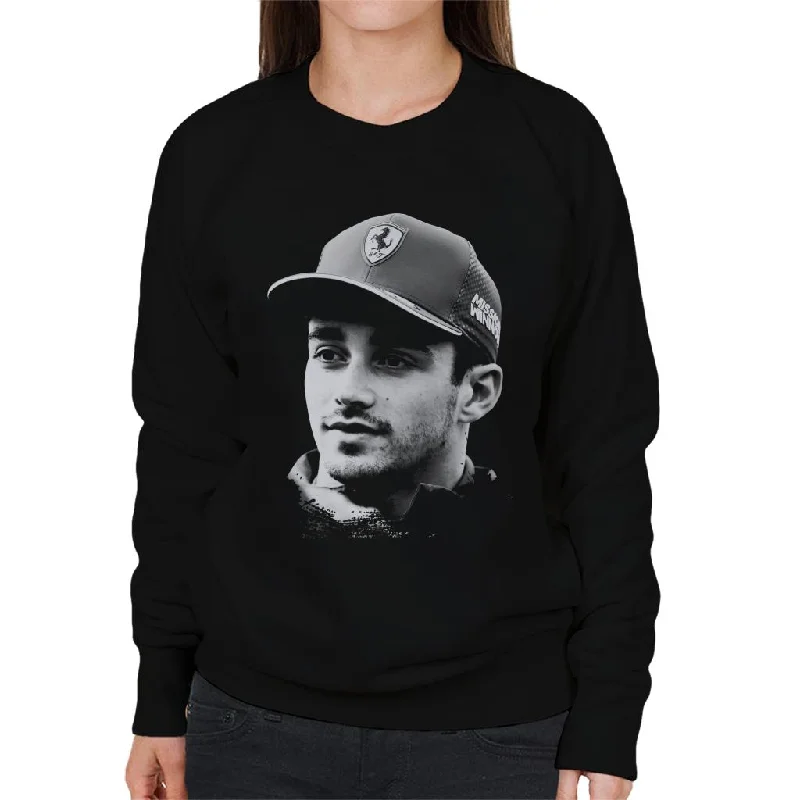 Motorsport Images Charles Leclerc Selfie With Fan Women's Sweatshirt Hoodie with Color Block Contrast Stylish Motorsport Images Charles Leclerc Selfie With Fan Women's Sweatshirt Hoodie with Color Block Contrast Stylish