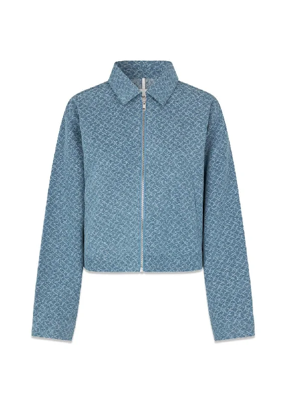 HennesyMD jacket - Structured Medium Blue Denim Jacket Leather Jacket Suede Jacket