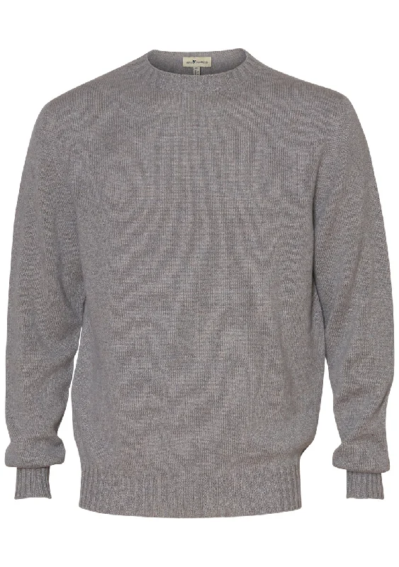 Cloud Crewneck Cashmere Sweater Spandex Blend Rayon Blend Denim Blend
