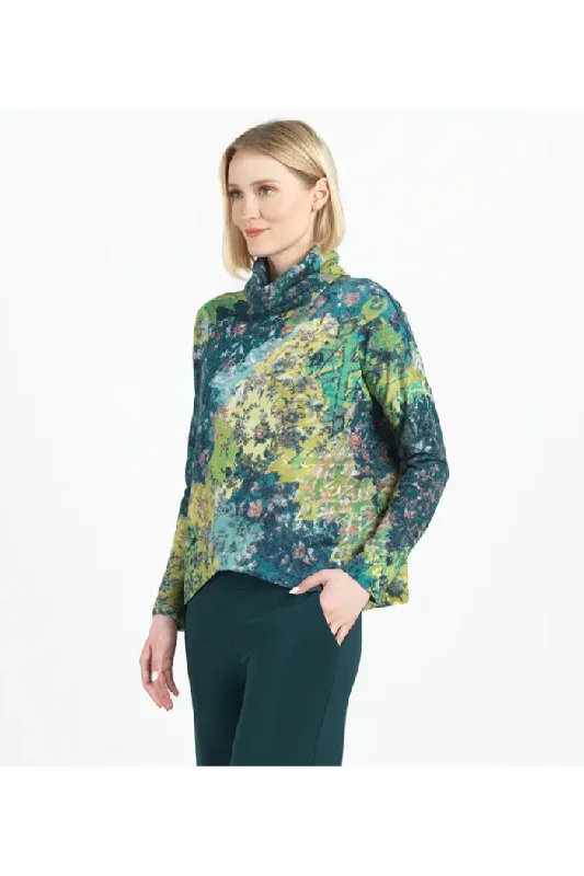 Soft Cozy Floral Patch Print Turtleneck Sweater W/ Tipped Hem Hooded Sweater Collared Sweater Shawl Collar Soft Cozy Floral Patch Print Turtleneck Sweater W/ Tipped Hem Hooded Sweater Collared Sweater Shawl Collar