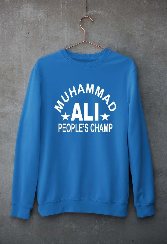 Muhammad Ali Unisex Sweatshirt for Men/Women Hoodie with Batwing Sleeves Loose Dramatic Muhammad Ali Unisex Sweatshirt for Men/Women Hoodie with Batwing Sleeves Loose Dramatic