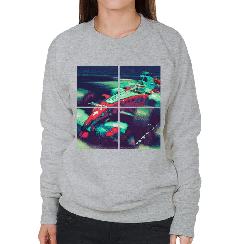 Motorsport Images Giancarlo Fisichella Renault R25 Monaco GP Women's Sweatshirt Hoodie with Hem Embroidery Detailed Premium Motorsport Images Giancarlo Fisichella Renault R25 Monaco GP Women's Sweatshirt Hoodie with Hem Embroidery Detailed Premium