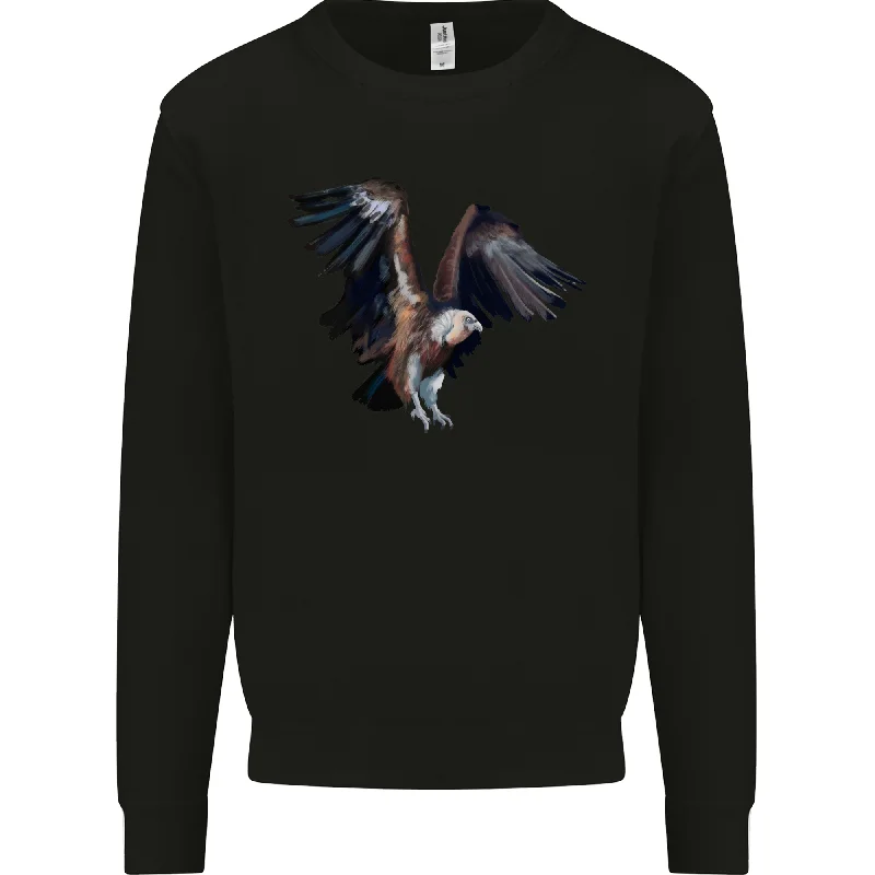 A Vulture Illustration Birds of Prey Mens Sweatshirt Jumper Hoodie Jacket Zipper Layering A Vulture Illustration Birds of Prey Mens Sweatshirt Jumper Hoodie Jacket Zipper Layering
