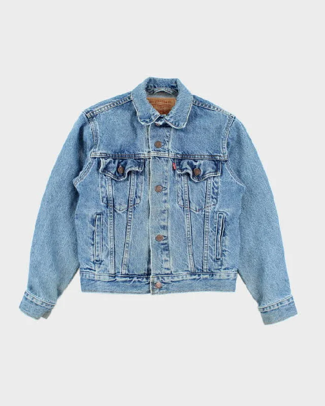 Vintage Levi's Denim Jacket - M Appliqued Jacket Beaded Jacket Sequined Jacket