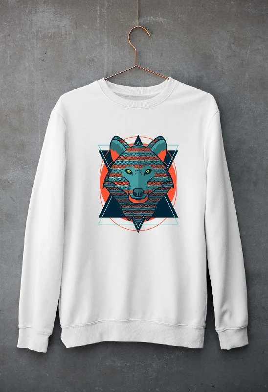 Fox Wolf Unisex Sweatshirt for Men/Women Hoodie with Pattern Geometric Abstract