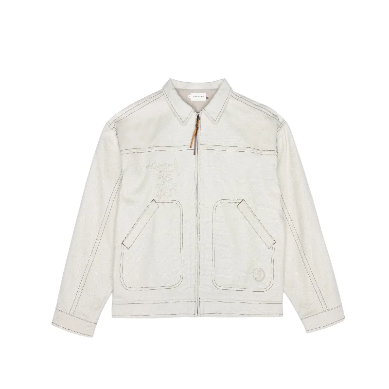 Honor the Gift Mens Script Carpenter Jacket One-Shoulder Jacket Off-the-Shoulder Jacket Asymmetrical Jacket Honor the Gift Mens Script Carpenter Jacket One-Shoulder Jacket Off-the-Shoulder Jacket Asymmetrical Jacket
