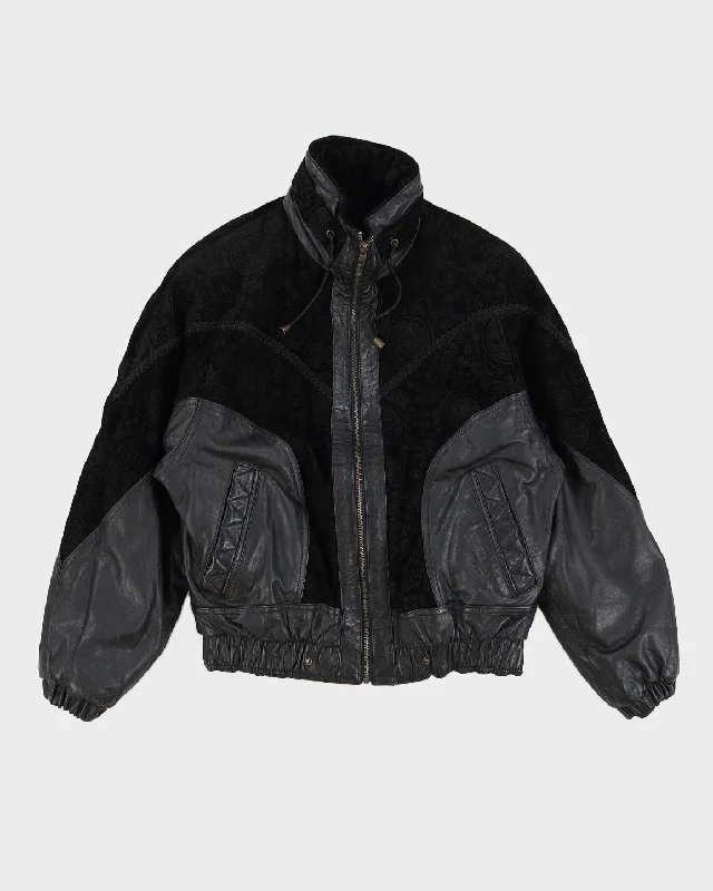 Vintage 80s Yearbook Detailed Leather Jacket - L Chenille Jacket Brocade Jacket Lace Jacket Vintage 80s Yearbook Detailed Leather Jacket - L Chenille Jacket Brocade Jacket Lace Jacket
