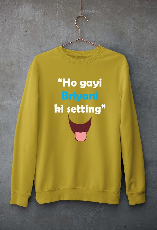 Biryani Unisex Sweatshirt for Men/Women Hoodie with Elastic Cuffs Stretchable Comfortable Biryani Unisex Sweatshirt for Men/Women Hoodie with Elastic Cuffs Stretchable Comfortable