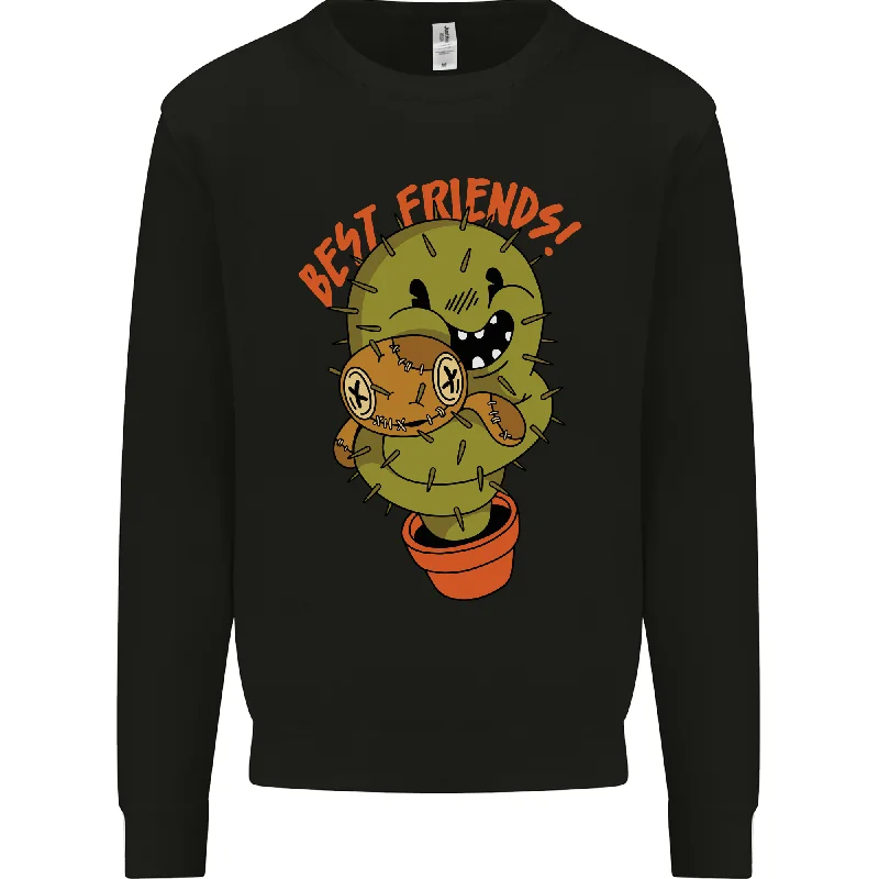 A Voodoo Doll Cactus Mens Sweatshirt Jumper Hoodie with Longline Fit Extended Stylish A Voodoo Doll Cactus Mens Sweatshirt Jumper Hoodie with Longline Fit Extended Stylish
