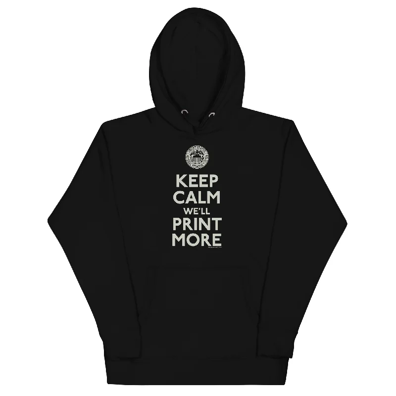 Keep Calm We'll Print More Federal Reserve Hoodie Sweatshirt Hoodie with Rhinestones Sparkly Elegant Keep Calm We'll Print More Federal Reserve Hoodie Sweatshirt Hoodie with Rhinestones Sparkly Elegant