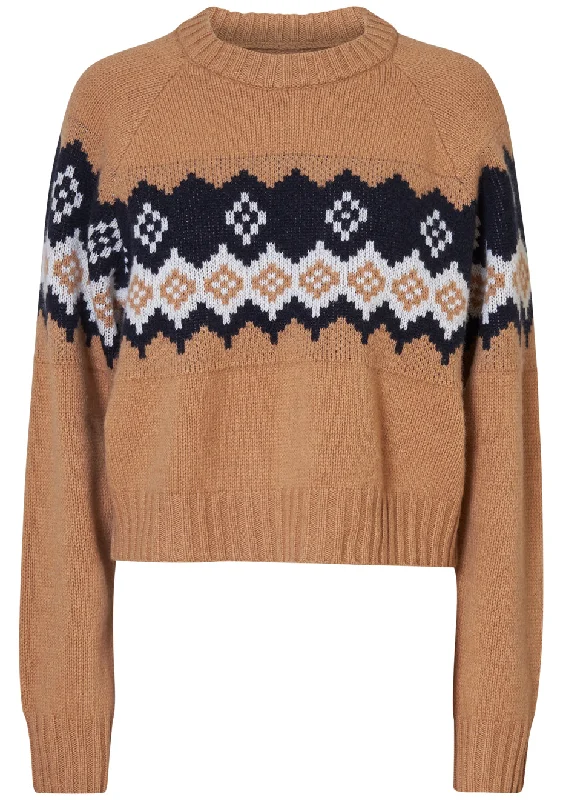Orti Sweater Camel Neon Metallic Matte