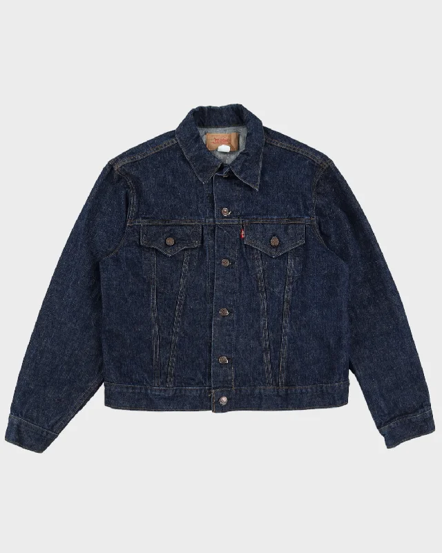 Vintage 80s Levi's Dark Wash Blue Denim Jacket - L Print Jacket Jacquard Jacket Embroidered Jacket Vintage 80s Levi's Dark Wash Blue Denim Jacket - L Print Jacket Jacquard Jacket Embroidered Jacket