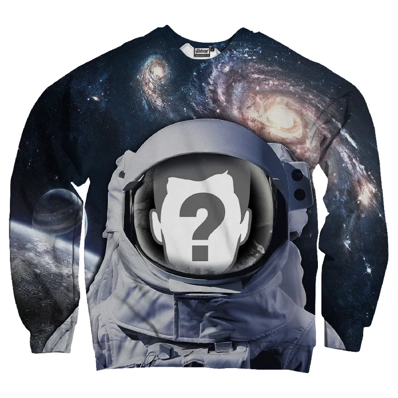 Astronaut Custom Unisex Sweatshirt Hoodie with Longline Fit Extended Stylish