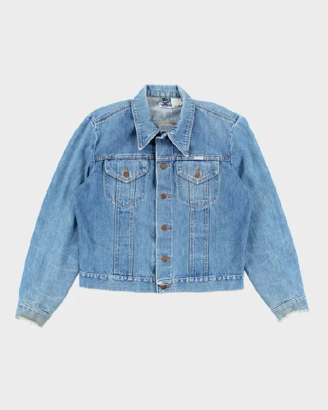 Vintage 80's Wrangler Light Wash Denim Jacket - M Chenille Jacket Brocade Jacket Lace Jacket Vintage 80's Wrangler Light Wash Denim Jacket - M Chenille Jacket Brocade Jacket Lace Jacket