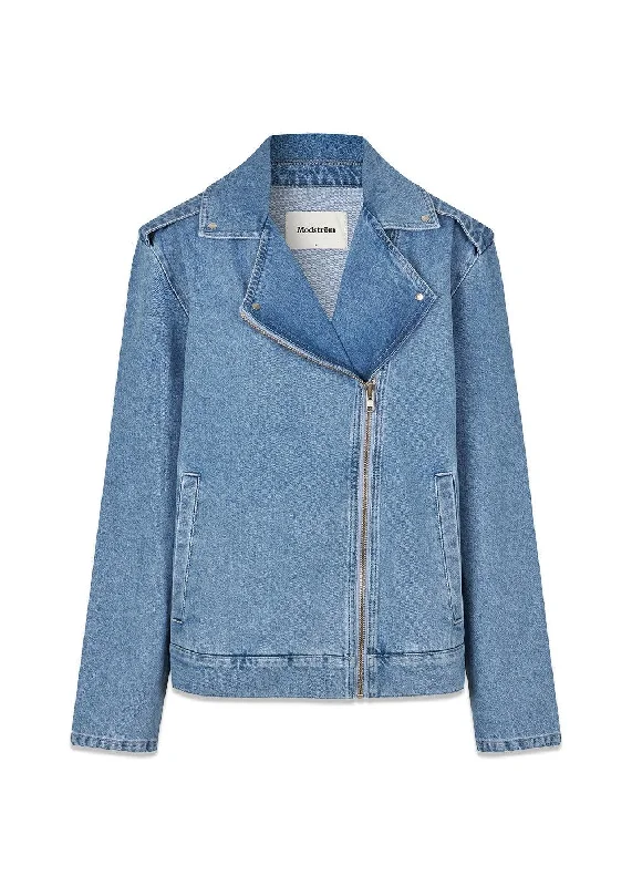 IbenMD jacket - 80S Blue Wash Zip Front Button Front Snap Front