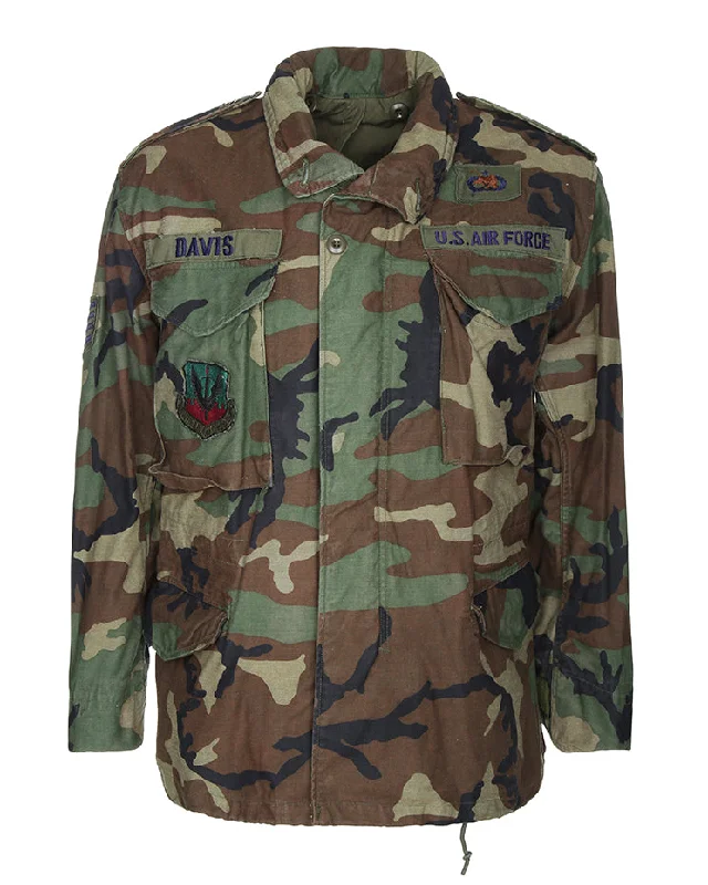 1986 Vintage US Army Woodland Camouflage M65 Field Jacket - Small Tiered Jacket Buttoned Jacket Zippered Jacket 1986 Vintage US Army Woodland Camouflage M65 Field Jacket - Small Tiered Jacket Buttoned Jacket Zippered Jacket