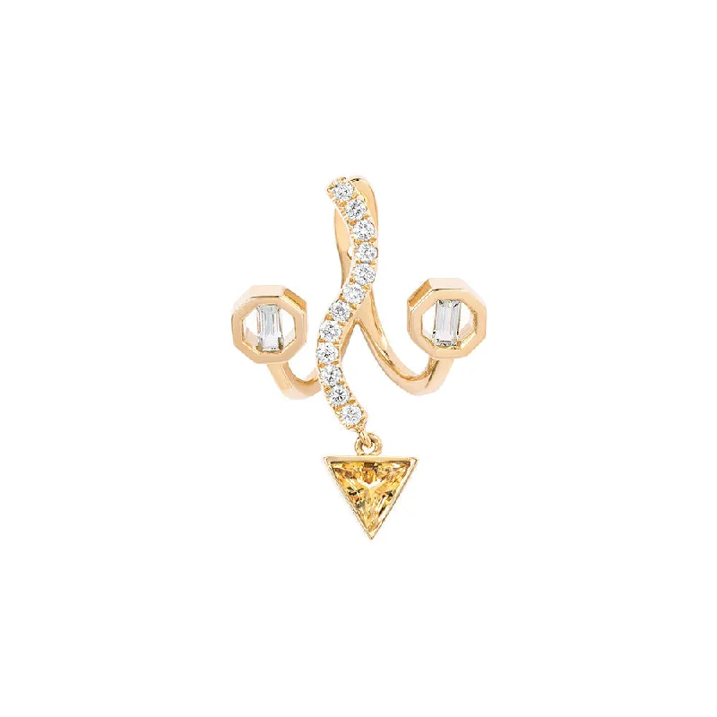 PREMIERE Octavia 18K Gold Ear Jacket w. Aquamarine, Citrin & Diamond Jersey Jacket Tulle Jacket Batik Jacket PREMIERE Octavia 18K Gold Ear Jacket w. Aquamarine, Citrin & Diamond Jersey Jacket Tulle Jacket Batik Jacket
