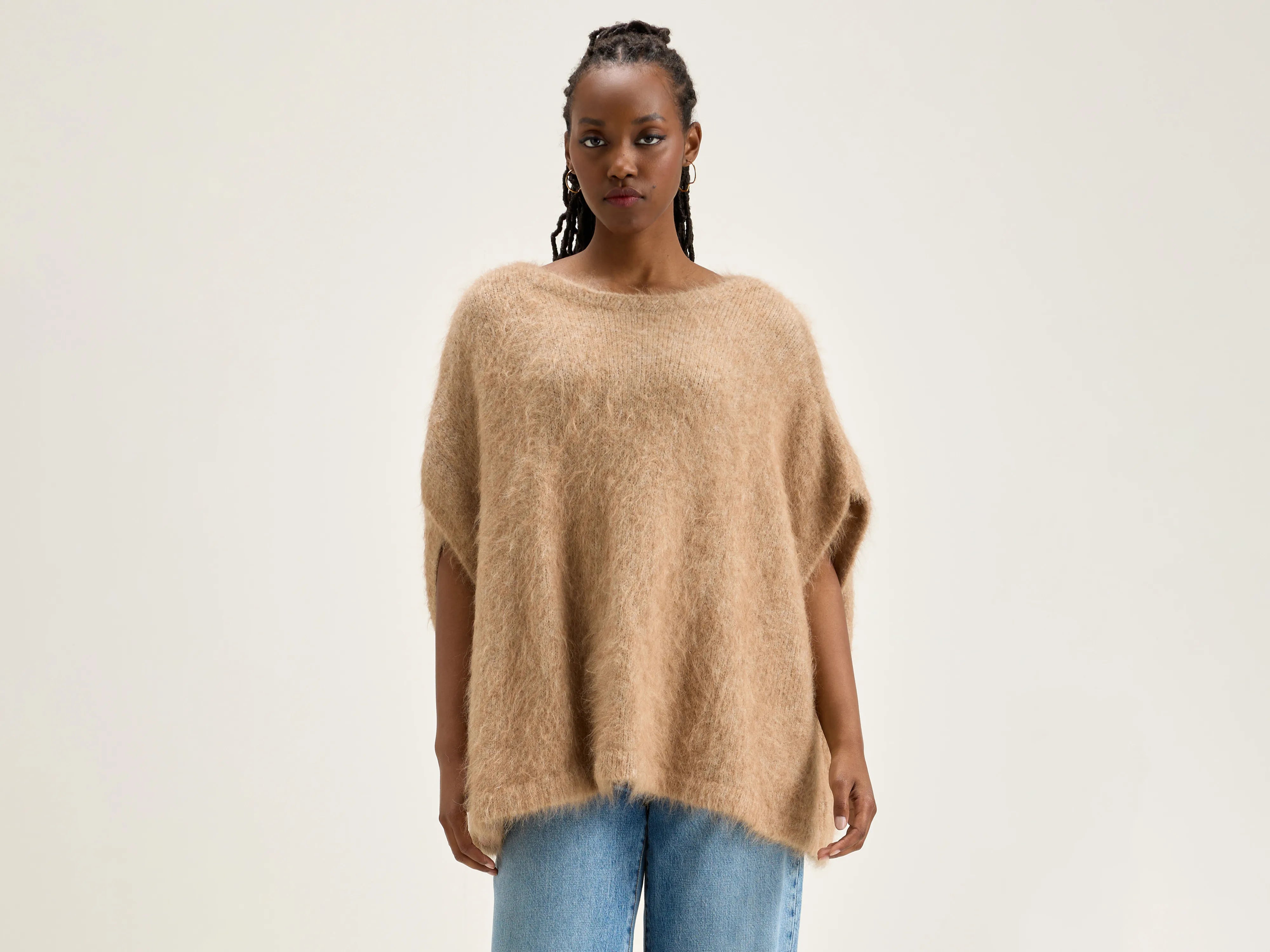 Decro boat-neck sweater (242 / W / PANCAKE) Cashmere Blend Cotton Blend Poly Blend
