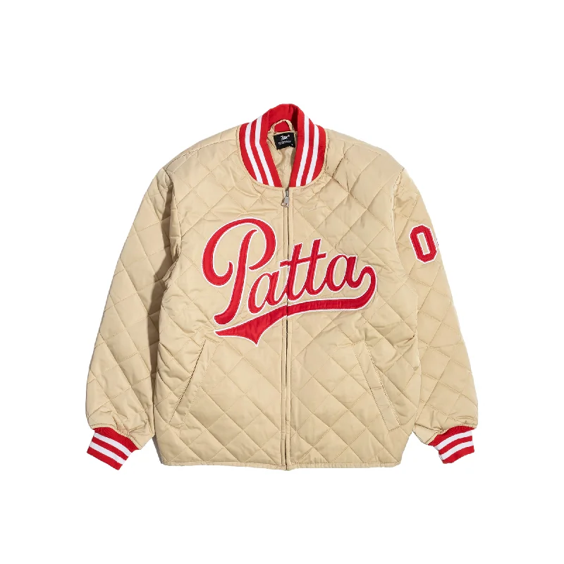 Patta Mens Diamond Quilted Sports Jacket Satin Jacket Silk Jacket Chiffon Jacket