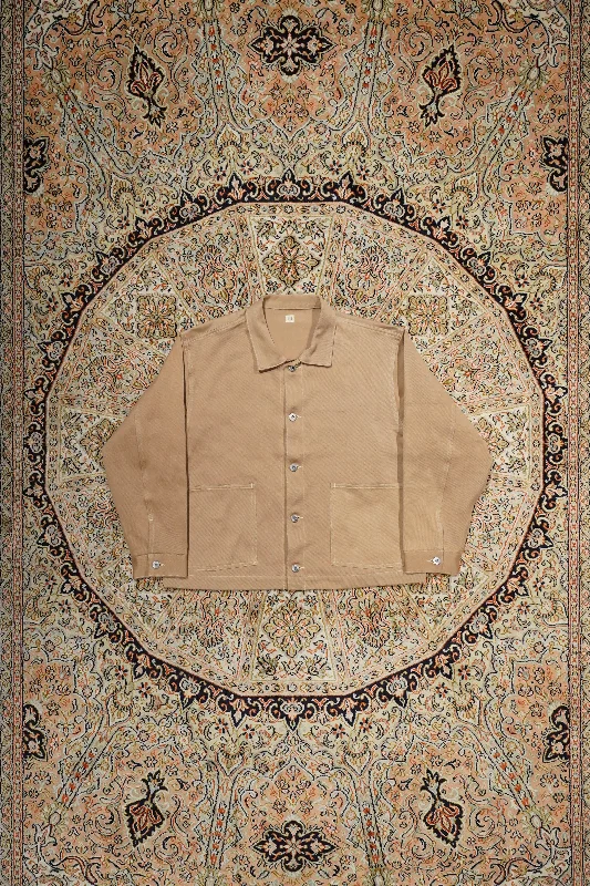 Taiga Takahashi COVERALL JACKET (NATURAL DYED BEIGE) Rayon Jacket Velvet Jacket Corduroy Jacket Taiga Takahashi COVERALL JACKET (NATURAL DYED BEIGE) Rayon Jacket Velvet Jacket Corduroy Jacket