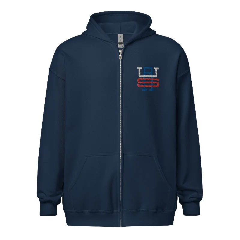 USA Monogram Embroidered Unisex Heavy Blend Zip Hoodie Hoodie with Hem Lace Feminine Delicate USA Monogram Embroidered Unisex Heavy Blend Zip Hoodie Hoodie with Hem Lace Feminine Delicate