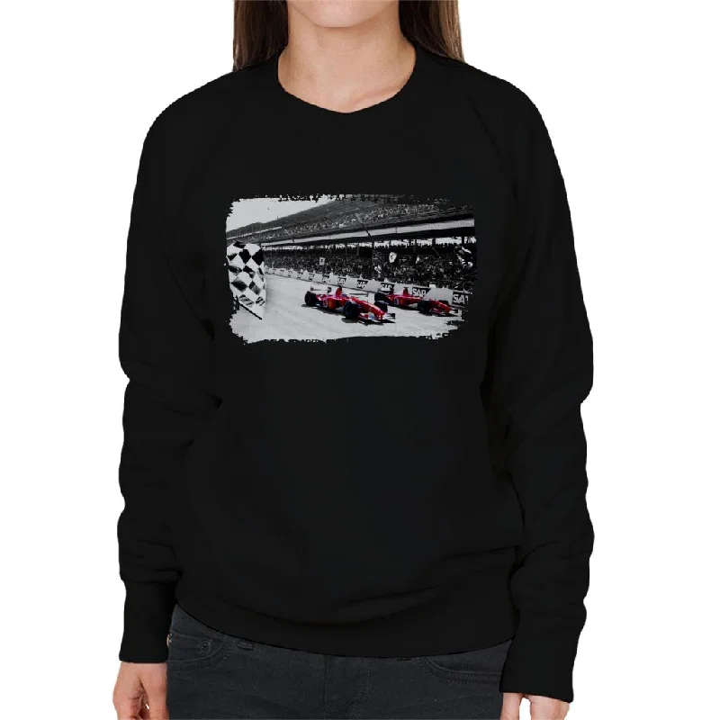 Motorsport Images Rubens Barrichello F2002 Women's Sweatshirt Hoodie with Thumb Holes Functional Cozy Motorsport Images Rubens Barrichello F2002 Women's Sweatshirt Hoodie with Thumb Holes Functional Cozy