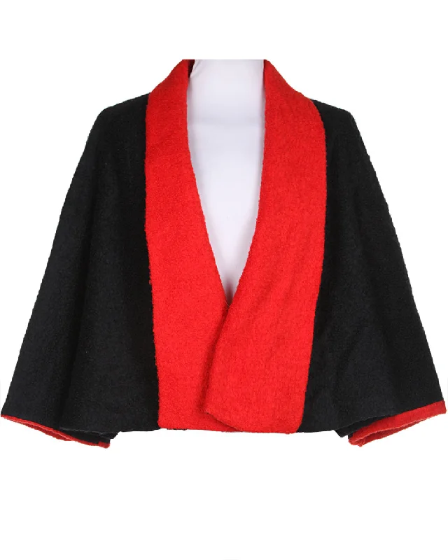 Hudson's Bay Red & Black Jacket - XL Wool Jacket Cashmere Jacket Tweed Jacket