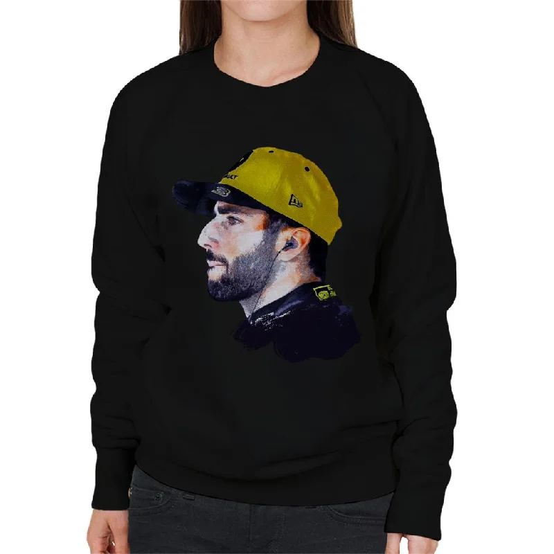 Motorsport Images Daniel Ricciardo Women's Sweatshirt Hoodie with Drawcord Adjustable Secure Motorsport Images Daniel Ricciardo Women's Sweatshirt Hoodie with Drawcord Adjustable Secure