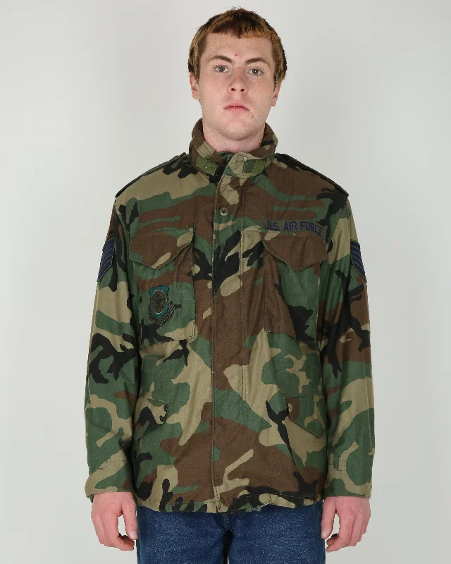 1991 Vintage US Army M-81 Woodland Camouflage M65 Field Jacket - S Satin Fabric Silk Fabric Chiffon Fabric 1991 Vintage US Army M-81 Woodland Camouflage M65 Field Jacket - S Satin Fabric Silk Fabric Chiffon Fabric