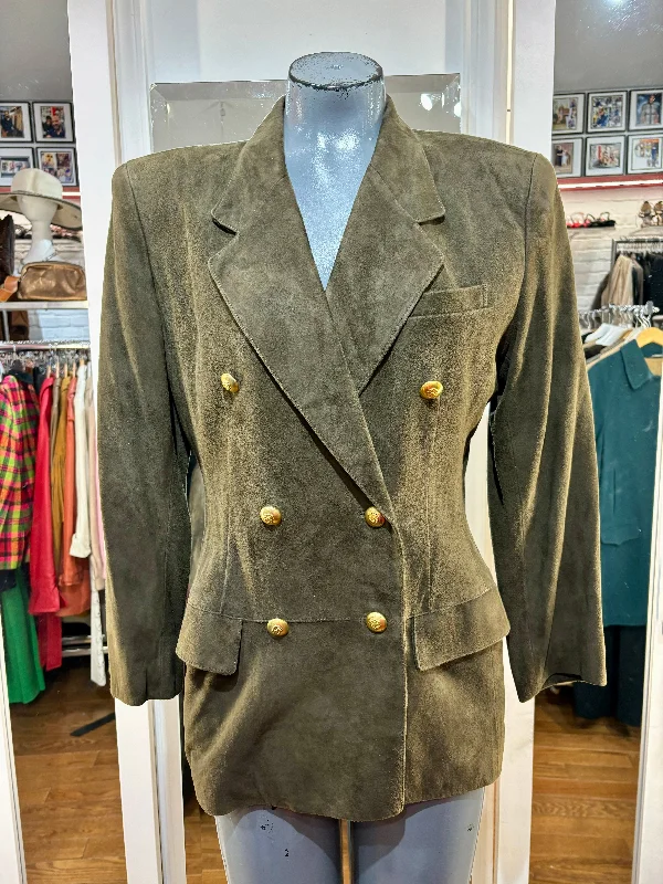 90’s Olive Green Suede Double Breasted Jacket By Dolce Total Fashion Satin Jacket Silk Jacket Chiffon Jacket 90’s Olive Green Suede Double Breasted Jacket By Dolce Total Fashion Satin Jacket Silk Jacket Chiffon Jacket