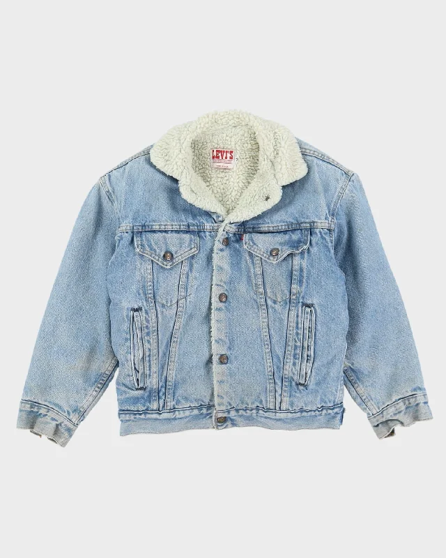 Vintage 80s Levi's Fleece Lined Blue Denim Jacket - M Wool Jacket Cashmere Jacket Tweed Jacket Vintage 80s Levi's Fleece Lined Blue Denim Jacket - M Wool Jacket Cashmere Jacket Tweed Jacket