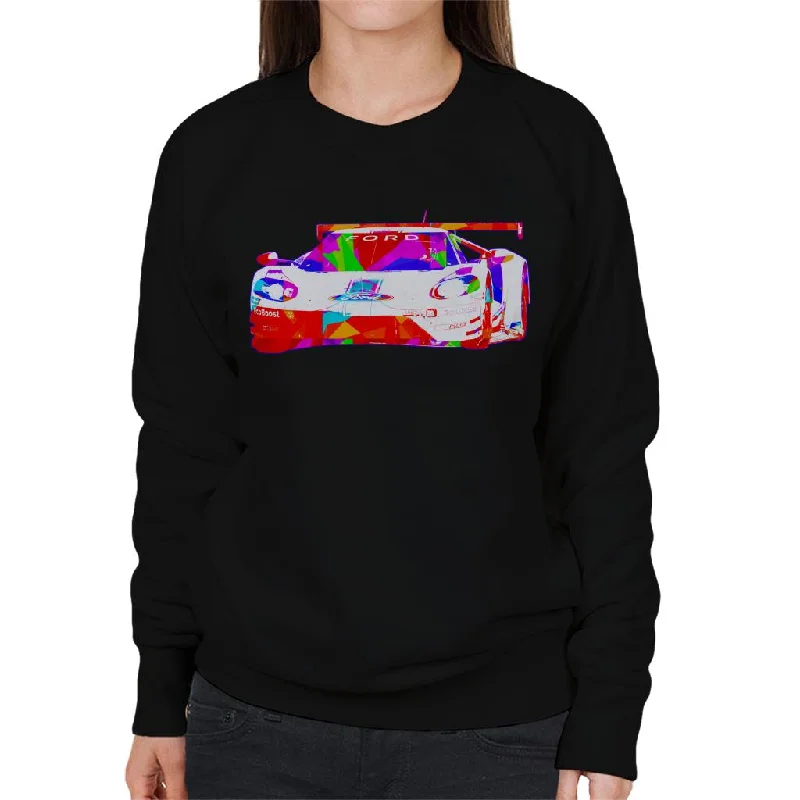 Motorsport Images Ford GT Circuit De La Sarthe Women's Sweatshirt Hoodie with Crew Neck Simple Timeless Motorsport Images Ford GT Circuit De La Sarthe Women's Sweatshirt Hoodie with Crew Neck Simple Timeless