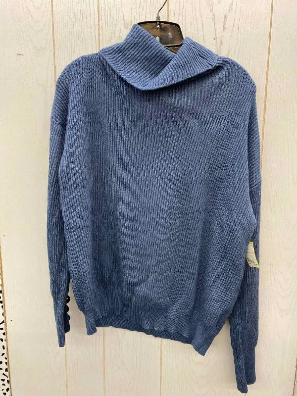 Shein Blue Womens Size L Sweater Layered Multi-layer Single Layer